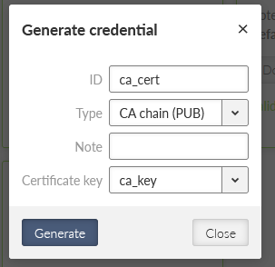 MIDGE3_Server, CA certificate