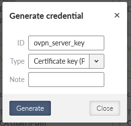 MIDGE3_Server OpenVPN server private key