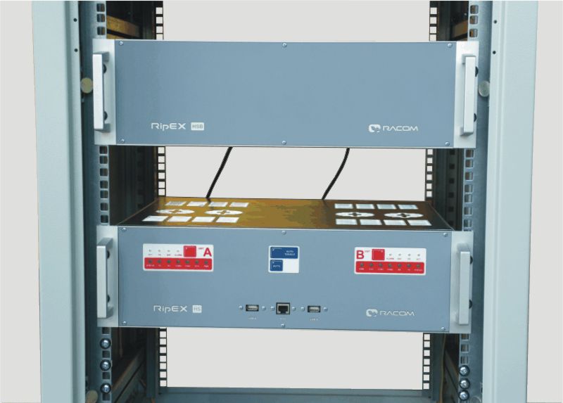 RipEX-HS in 19" Rack Cabinet