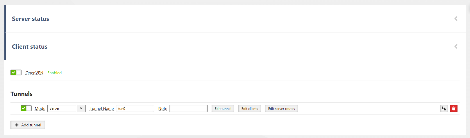 SETTINGS > VPN > OpenVPN