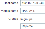 Defining the Host name and its IP address