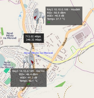 Zabbix simple RAy3 map