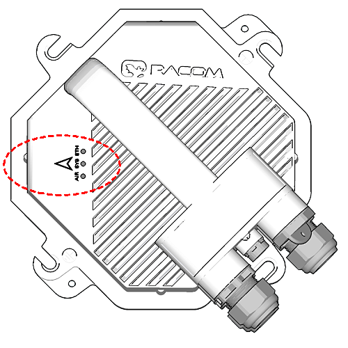 Horizontal RX polarization – see the arrow sign