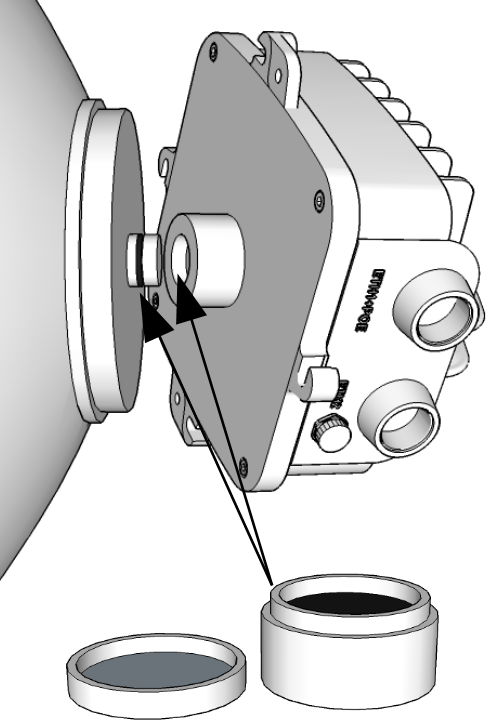 Waveguide pivot and flange