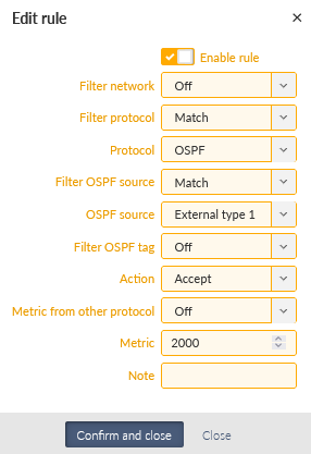 RipEX_C – Babel Export filter rule