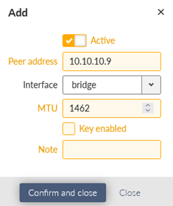 RipEX_A GRE TAP configuration