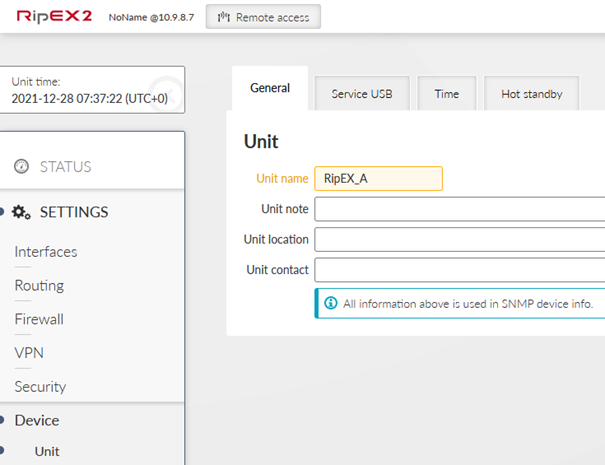 RipEX_A Device unit