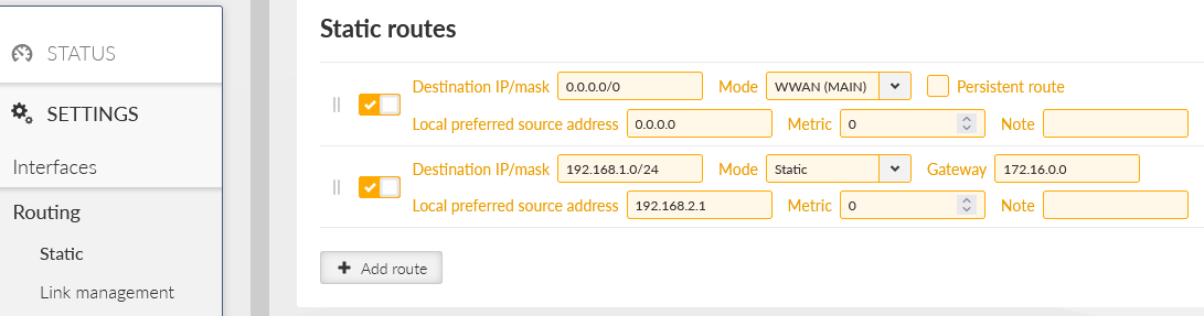 M3_client01 Static routing