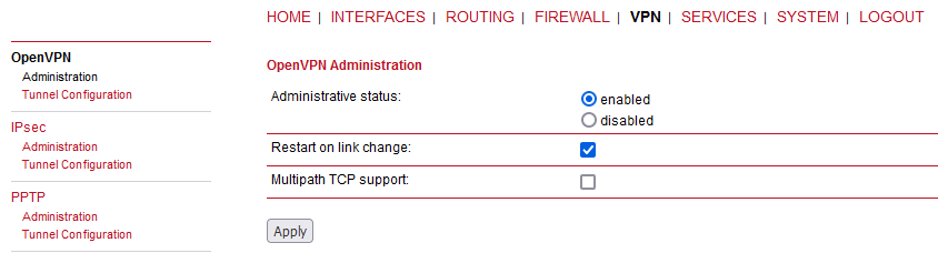 MIDGE2_Client03 OpenVPN Administration