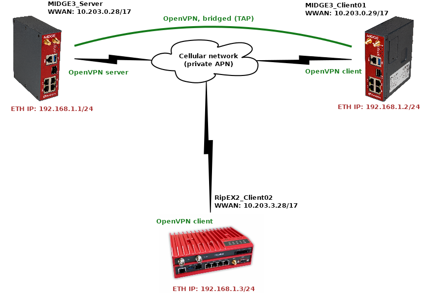 Bridged (TAP) OpenVPN topology