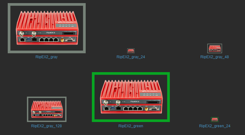 RipEX2 images in Zabbix