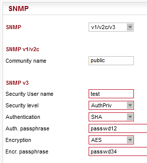 RipEX SNMP menu