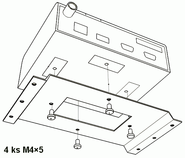 Flat mounting using Flat bracket