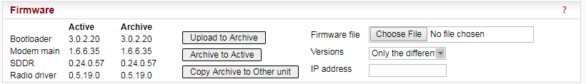 Menu Maintenance Firmware