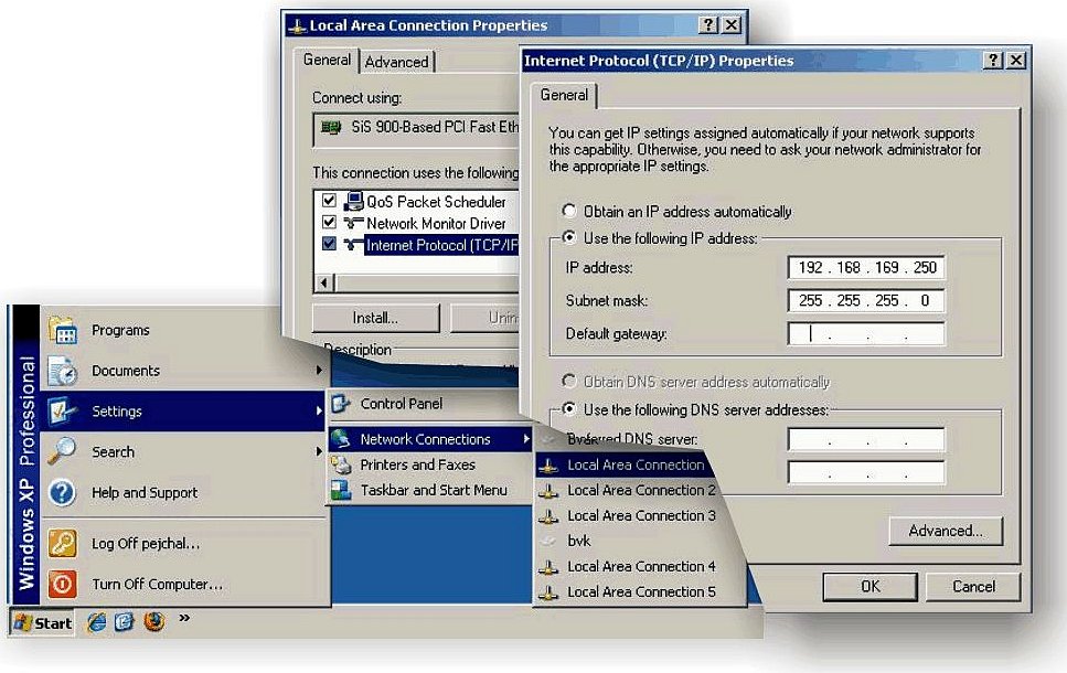 PC address setting