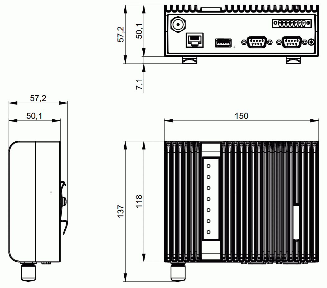 RipEX dimensions