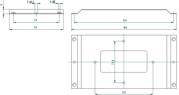 Flat-bracket dimensions