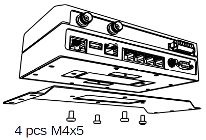 Flat mounting using Flat bracket