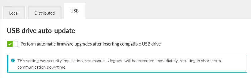 SETTINGS > Device > Firmware > USB