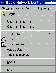 System menu