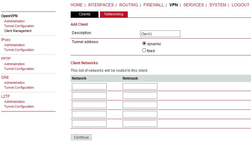 OpenVPN Clients – bridged mode