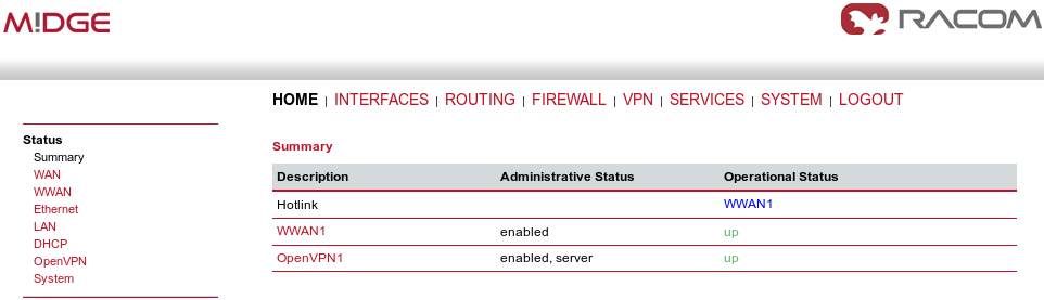 OpenVPN server is running