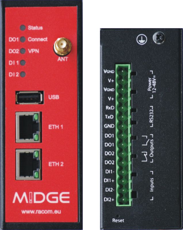 M!DGE front and terminal panel