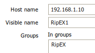 Defining the Host name and its IP address