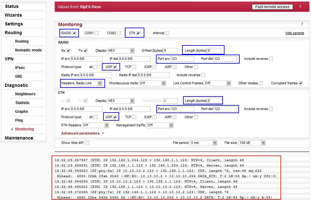 NTP traffic monitoring