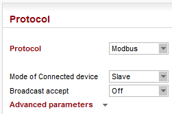 Remote RipEX COM1 settings