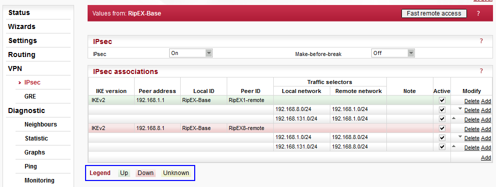 RipEX8-remote Settings