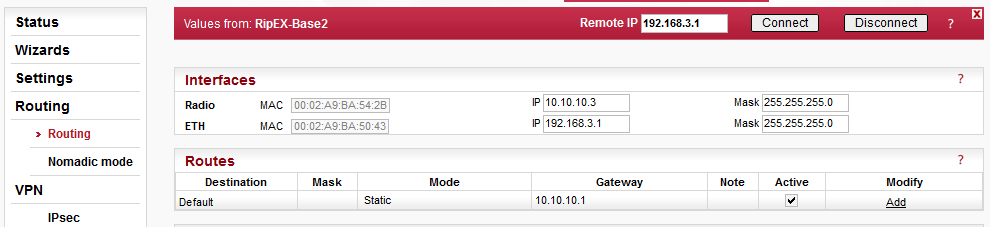 RipEX-Base2 Routing