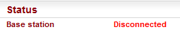 Remote unit – Disconnected status