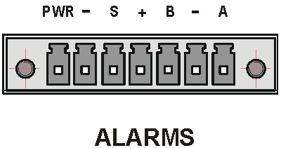 Alarm connector