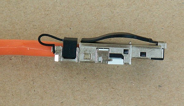 Finished connector IE-PS-RJ45-FH-BK