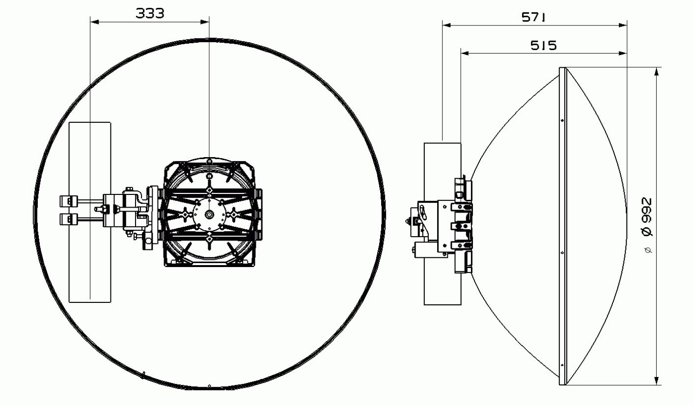 0.99 m Arkivator antenna