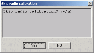 Acknowledgement for ignoring calibration