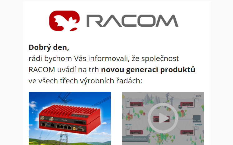 Rádi bychom Vás informovali, že společnost RACOM uvádí na trh novou generaci produktů ve všech…