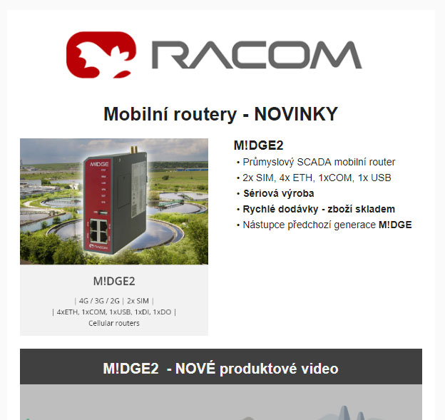 Mobilní routery - NOVINKY, M!DGE2, M!DGE2  - NOVÉ produktové video, M!DGE, MG102...