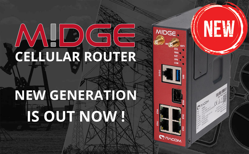 RACOM is pleased to announce the launch of the third generation M!DGE...