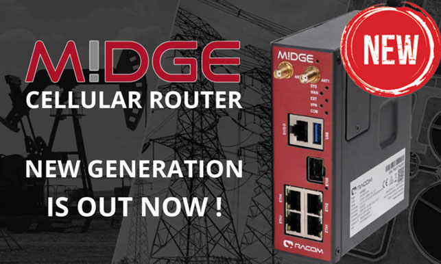 Cellular router M!DGE3, New production facilities, Distributech 2023...