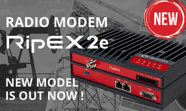 Radio modem RipEX2e, Microwave links - Now available, RAy in Manhattan, Firmware update...